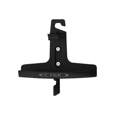 CT5 charger wall mount. Allows you to store the CT5 charger and also stores the clamp-on charge cables, when not in use. Fits CT5 chargers (906043 and 906044). The open frame design allows easy access to charger functions.