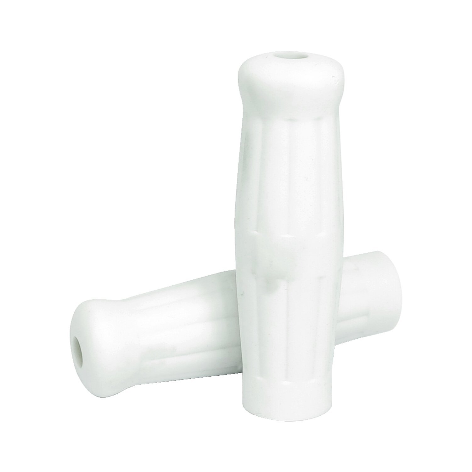 Vintage style 7/8" grips, White