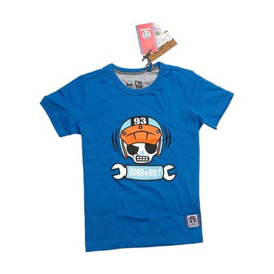 Bobby Bolt, born to be bold! Adventurous, streetwise, rebel, brave, naughty. For the next generation bikers we have the Scram t-shirt made from soft 100% organic cotton jersey fabric for ultimate daily comfort. Be bold be brave!