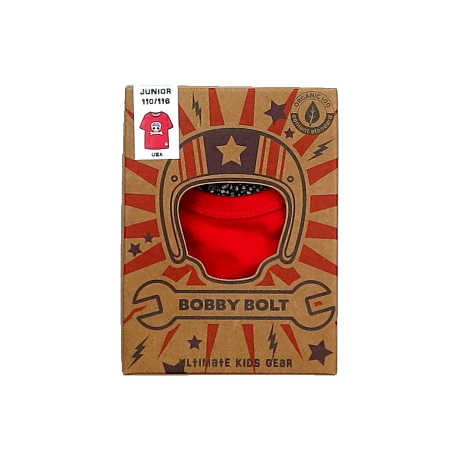 Bobby Bolt McKinley t-shirt red, 158/164