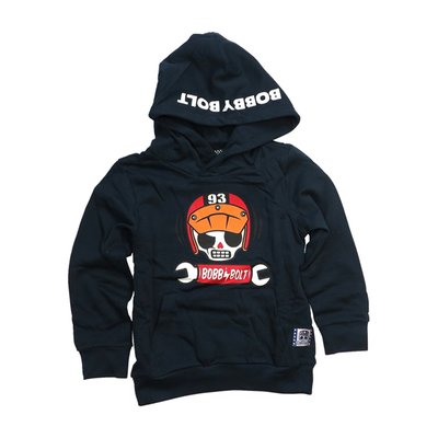 Bobby Bolt, born to be bold! Adventurous, streetwise, rebel, brave, naughty. For the coolest little humans we have the Scram hoodie made from soft 100% organic french terry cotton fabric for ultimate daily comfort. Be bold be brave!