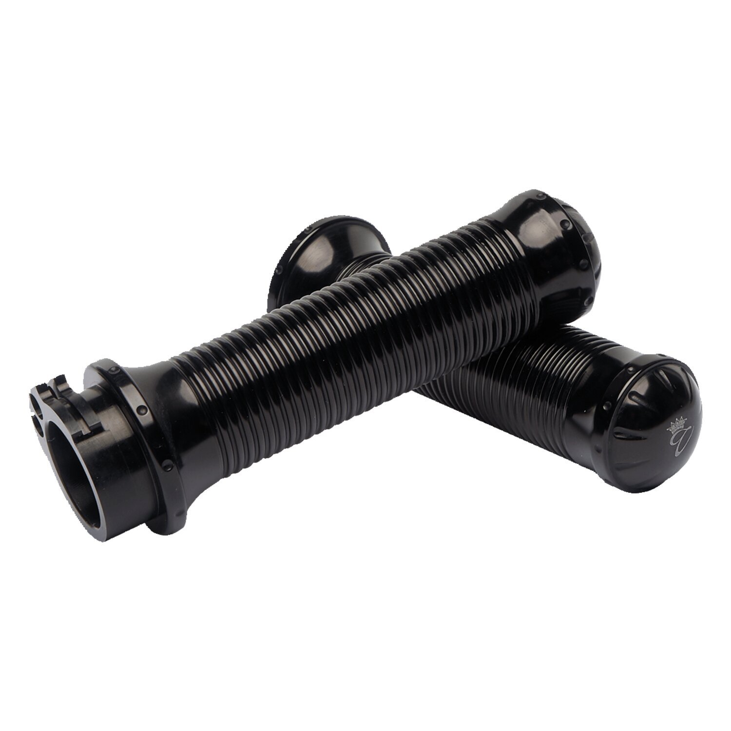 Vity's Design, Misano handlebar grip set. Black, Gloss