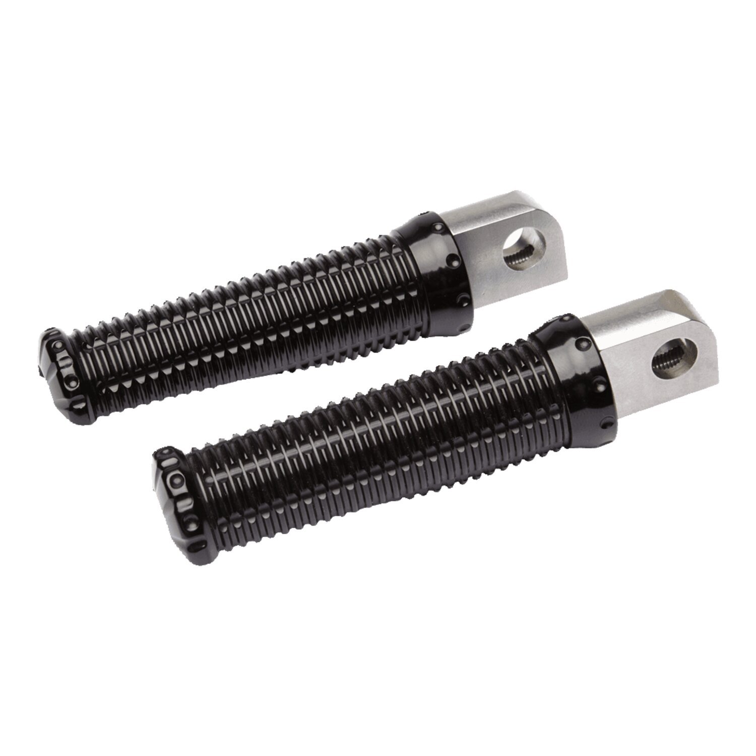 Vity's Design Misano rider foot pegs, Black, Gloss