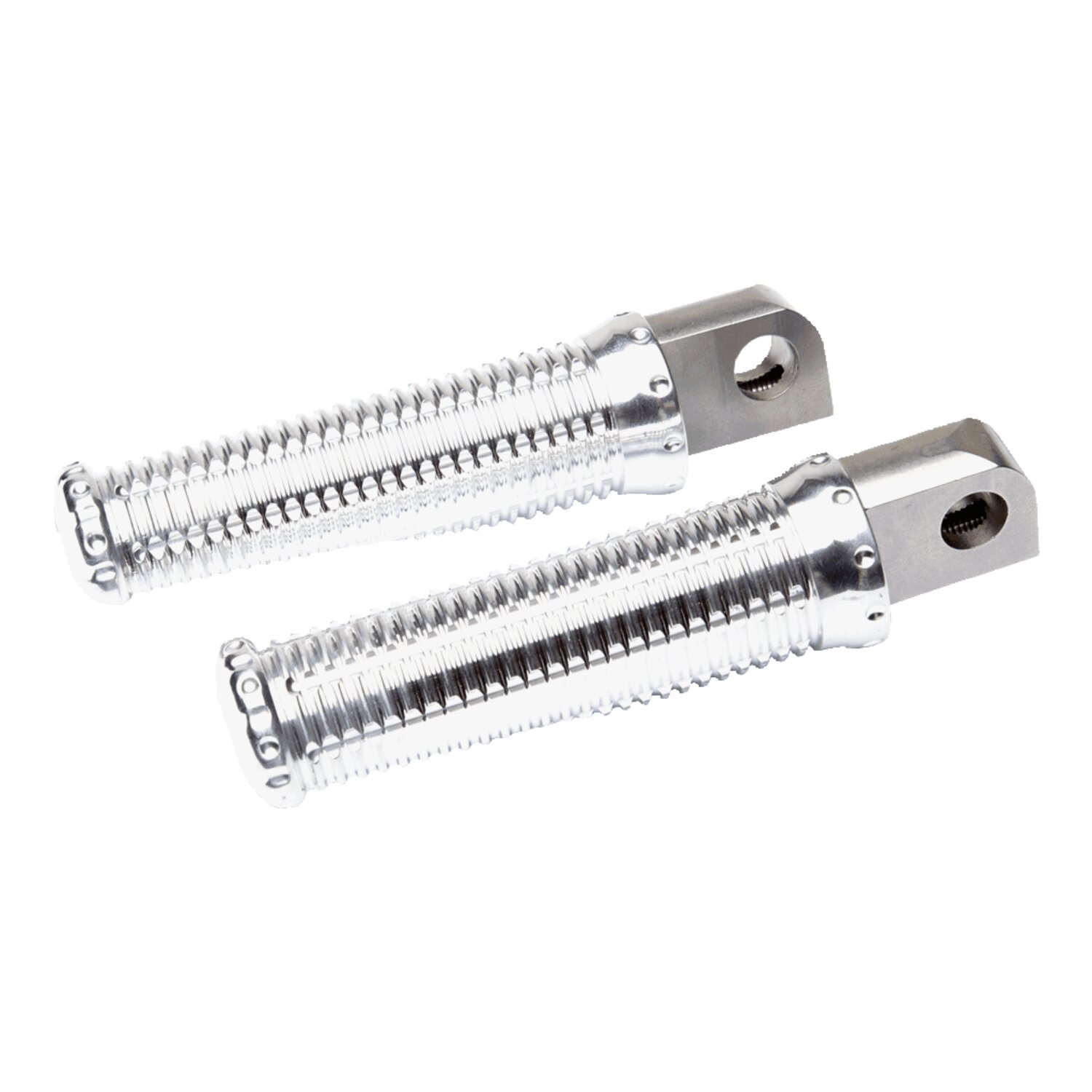 Vity's Design Misano rider foot pegs, Silver, Chrome