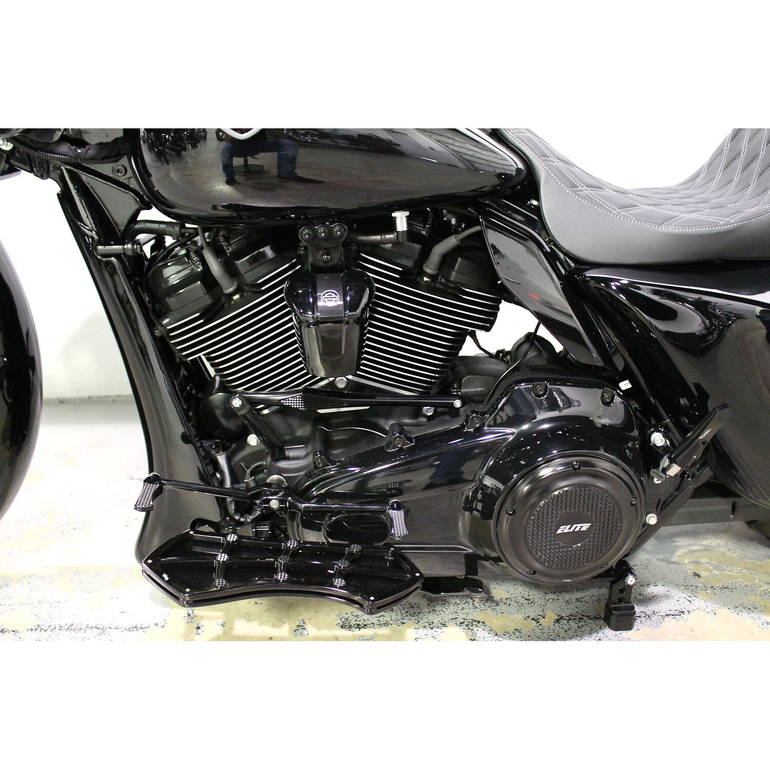 Vity's Design, Diamond rider floorboards, Black, Gloss