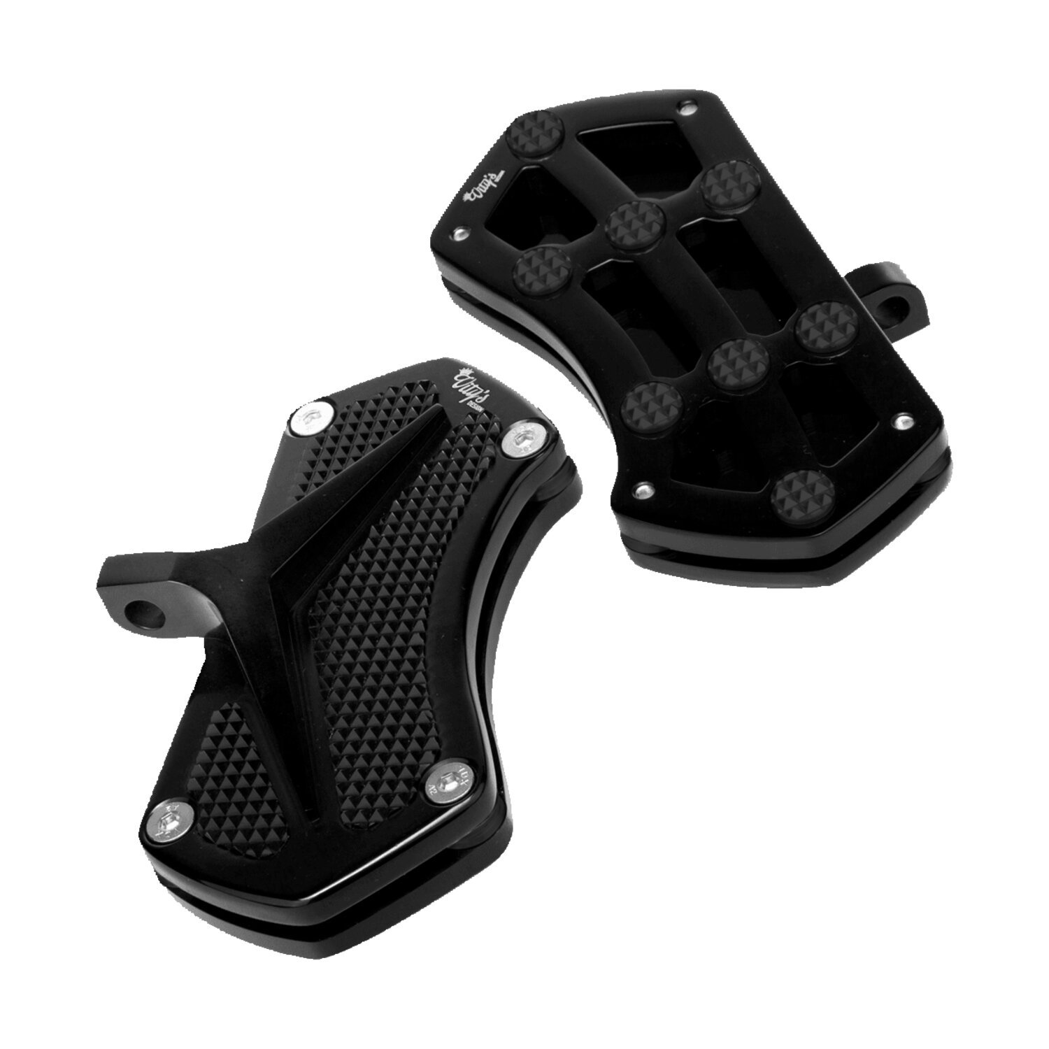 Vity's Design, Diamond passenger floorboards, Black, Gloss