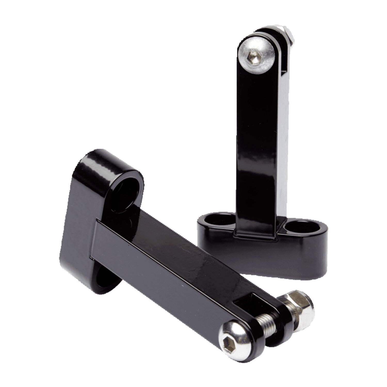 Vity's Design, passenger floorboard mount brackets, Black, Gloss