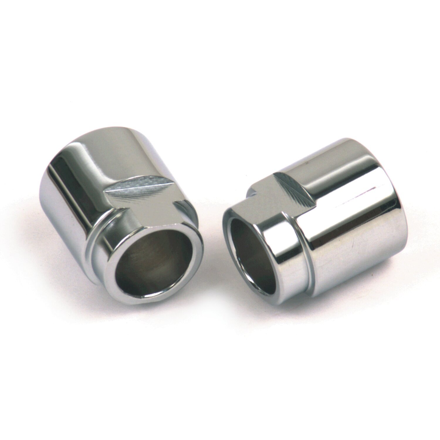 Custom rigid axle spacer set, Chrome