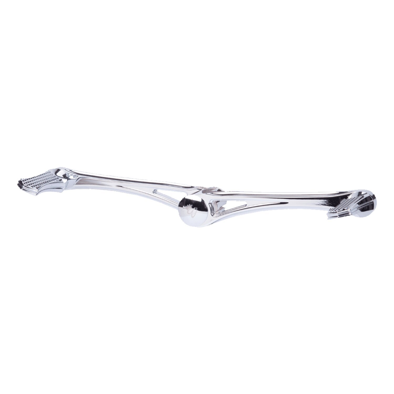 Vity's Design, Diamond heel/toe shifter lever kit, White, Chrome