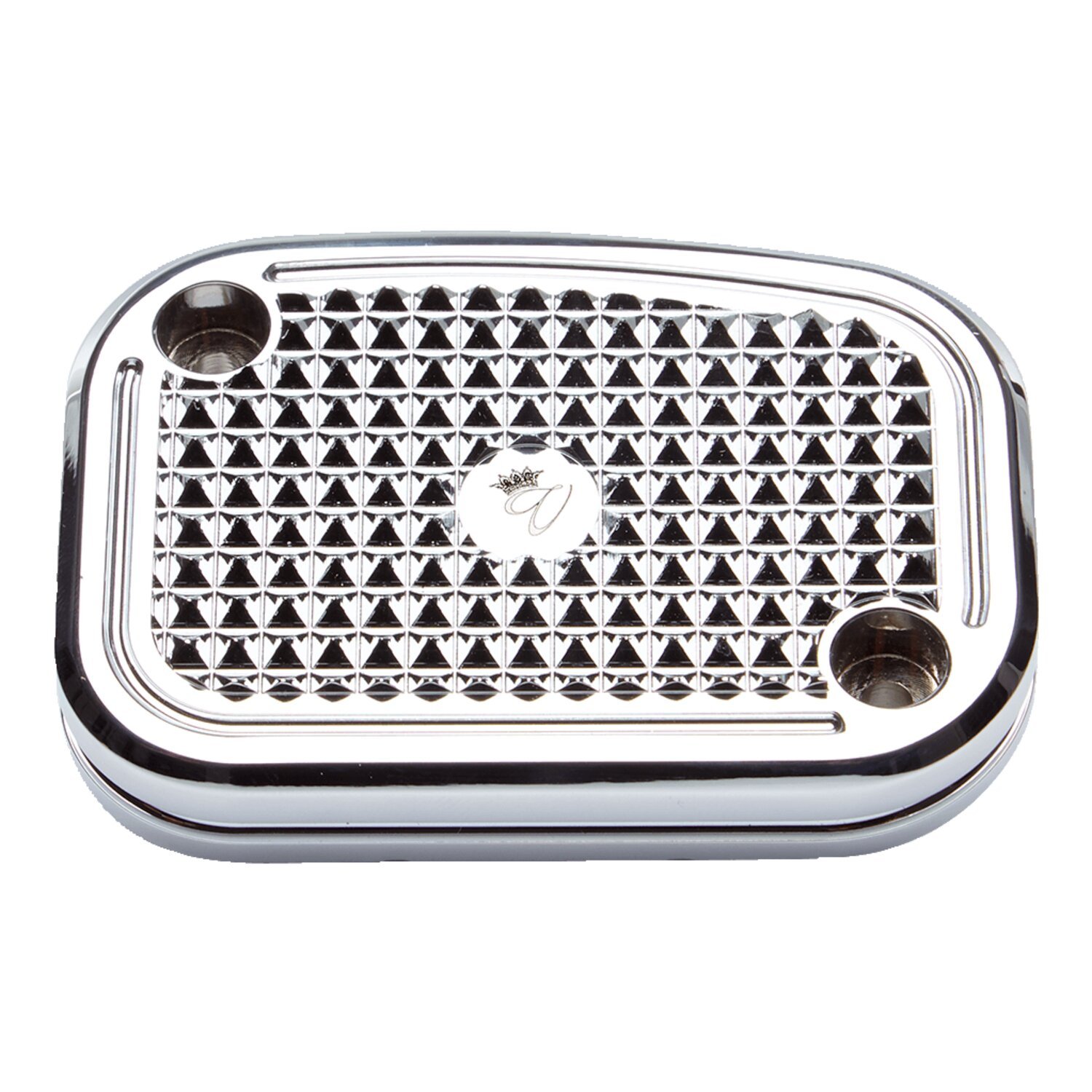 Vity's Design, Diamond handlebar master cylinder cover. Chr., Chrome
