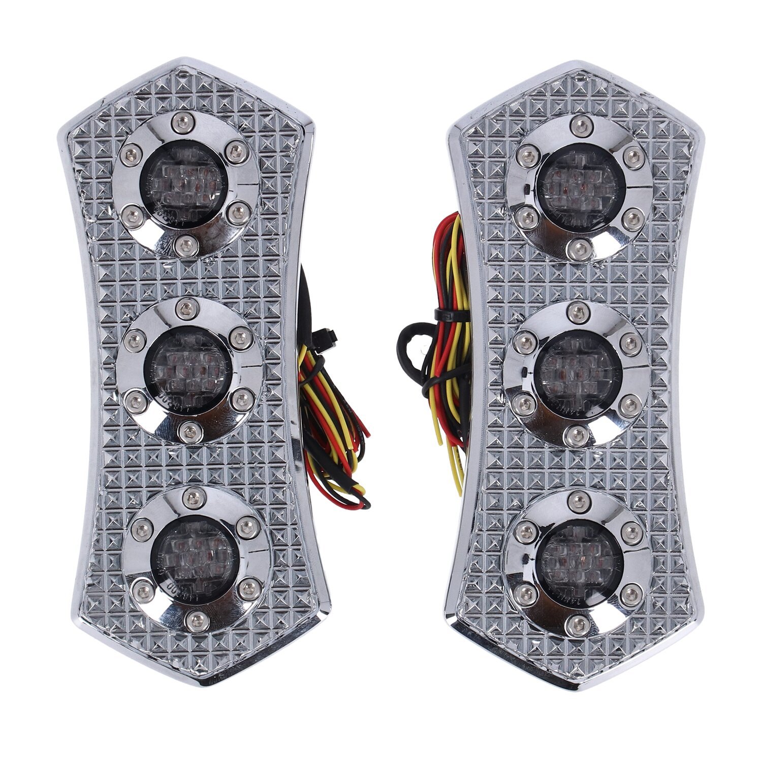 Vity's Design, Diamond LED 3-1 taillight set, Red, Chrome