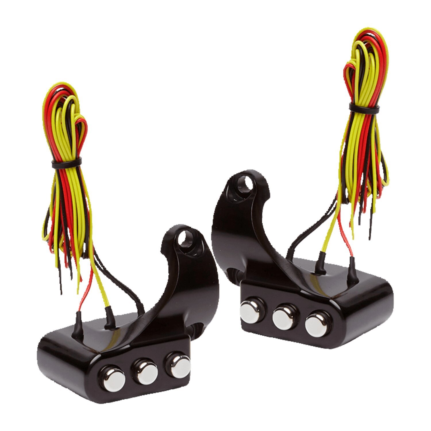 Vity's Design 3 button switch housing left, Black