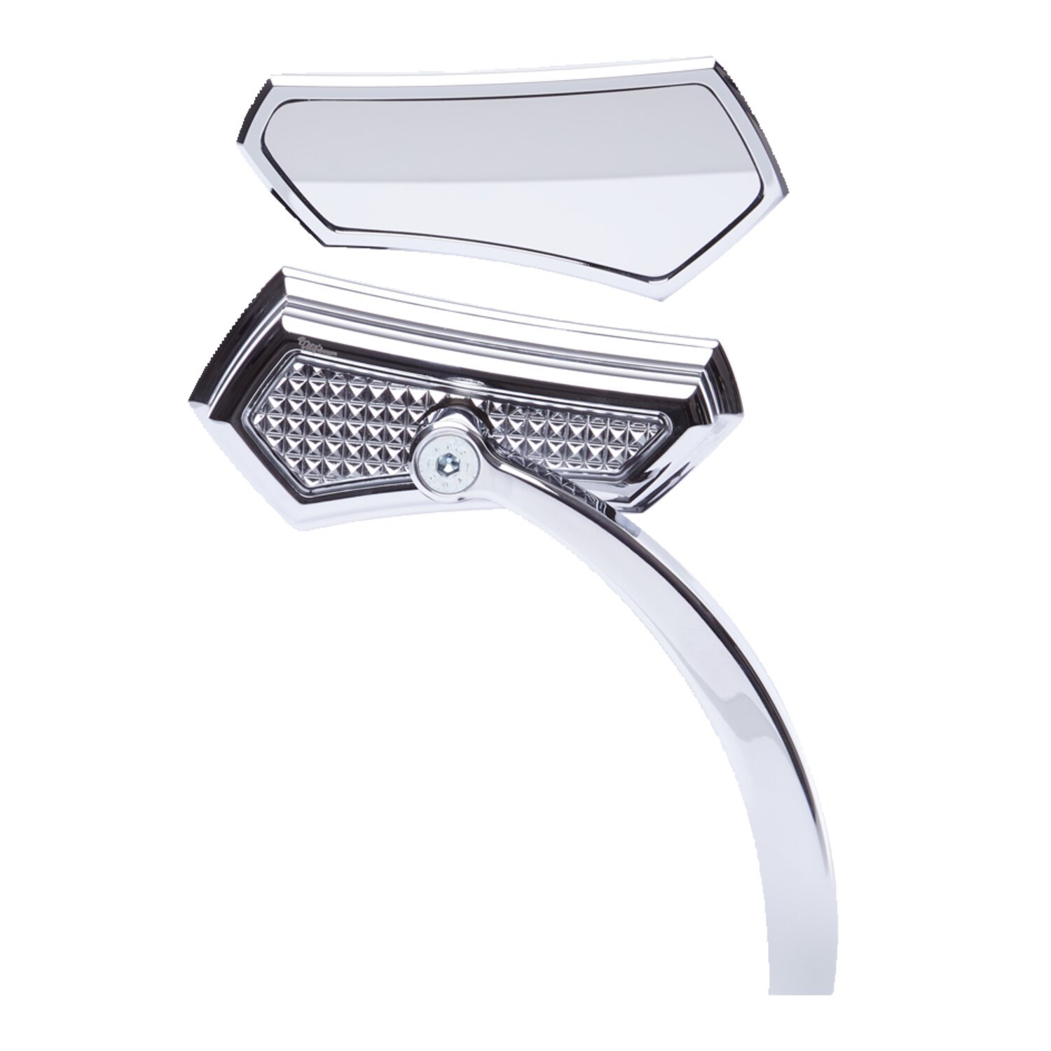 Vity's Design, Diamond mirror. Right side, White, Chrome