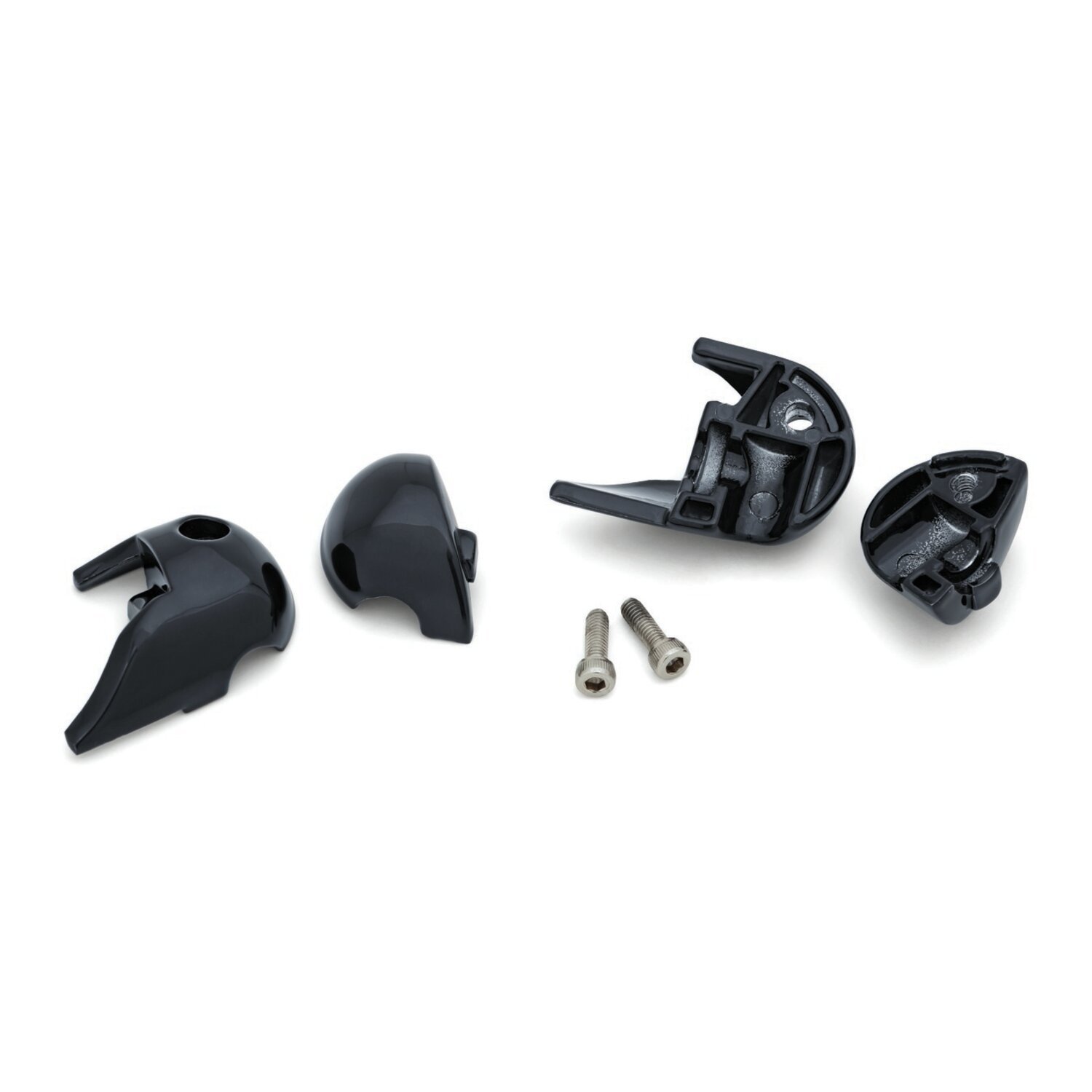 Kuryakyn, Rear atto turn signal adapters, Black, Gloss