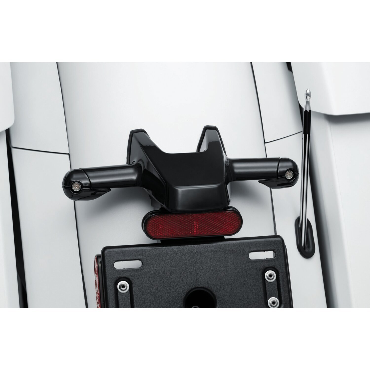 Kuryakyn, Rear atto turn signal adapters, Black, Gloss