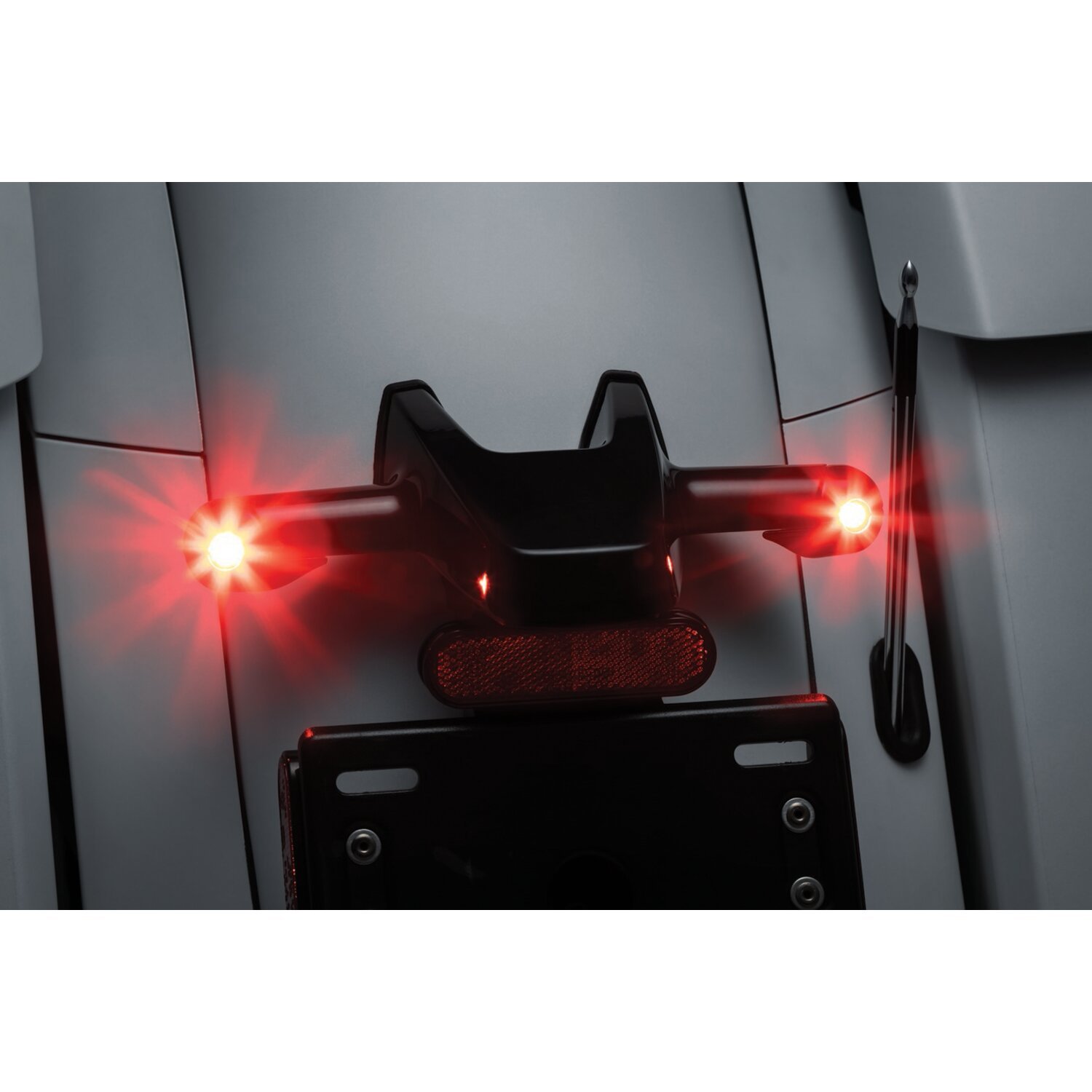 Kuryakyn, Rear atto turn signal adapters, Black, Gloss