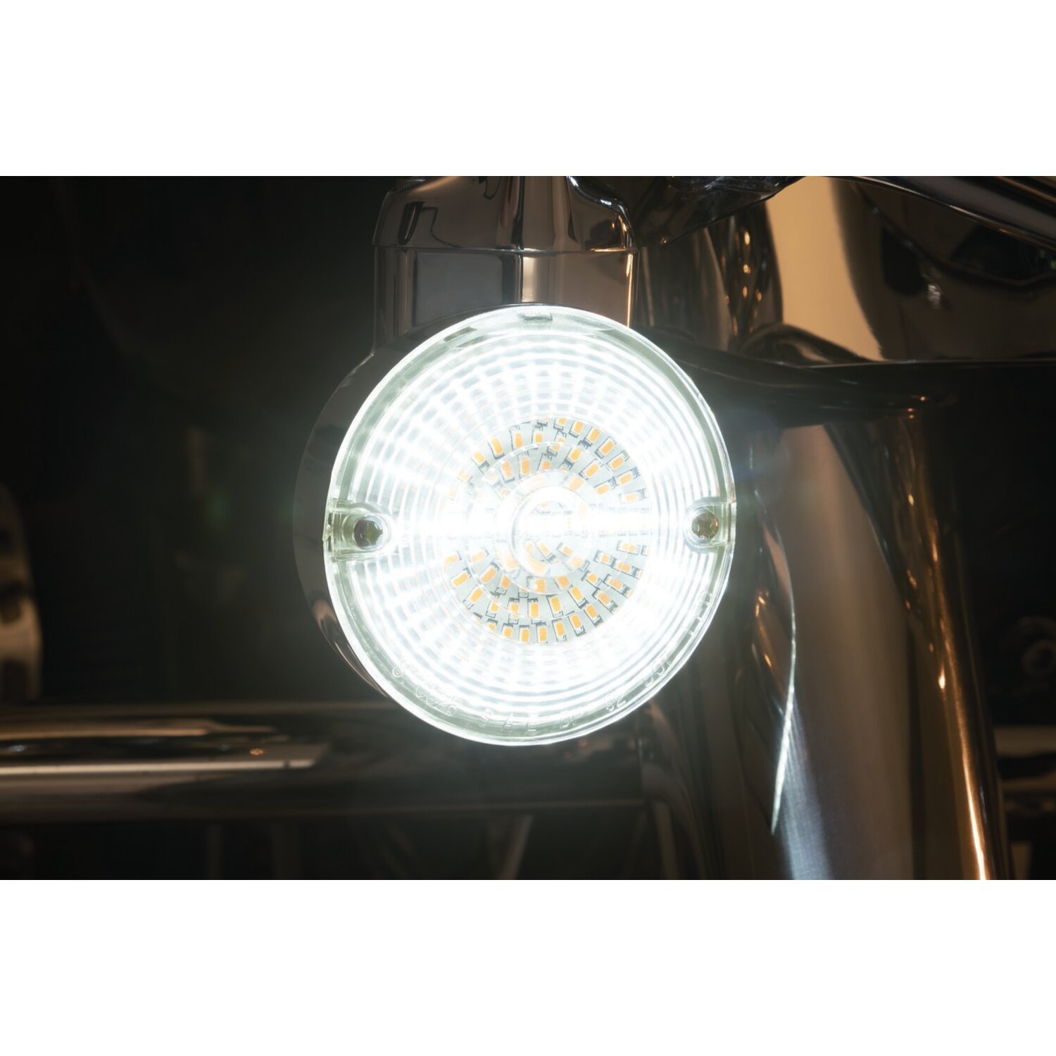 Kuryakyn, Luminez LED front turn signal inserts, 1157, White