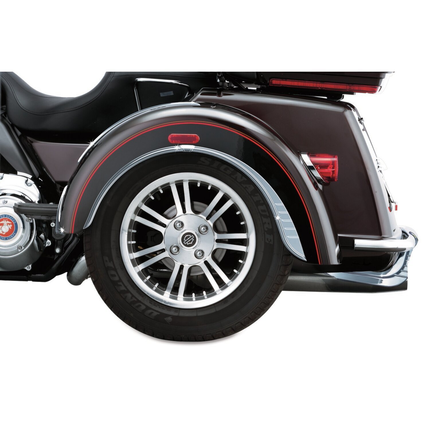 Kuryakyn, Trike rear bumper accents, Chrome