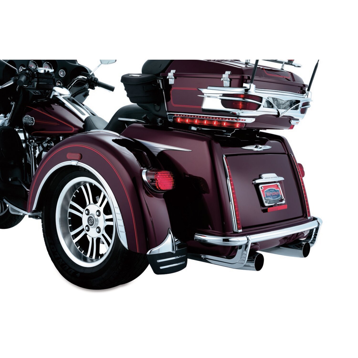 Kuryakyn, Trike rear bumper accents, Chrome