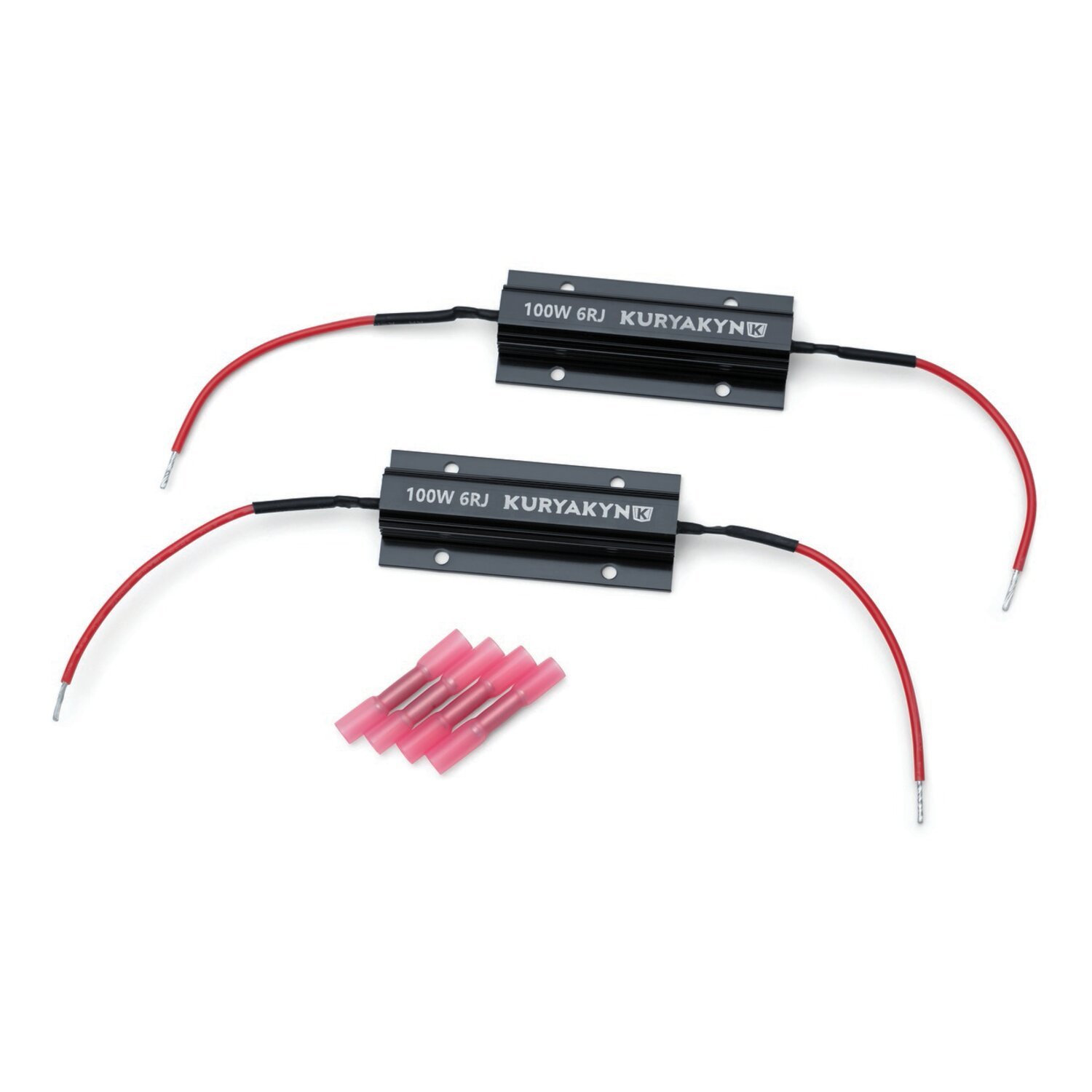 Kuryakyn, Aluminum load equalizers, 100 watt - 6 Ohm, Black