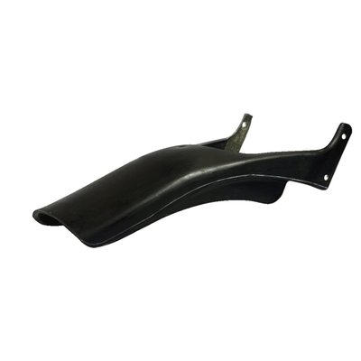 Manufactured from black fiberglass. Designed by Winston with a similar to stock curvature. It will fit any stock narrow frame M8 Softail, so no Softails as Fat Boy, Breakout or FXDR. 

Note: Fender is made of fiberglass, is not reinforced and will not support a passenger. Some detail trimming may be required.