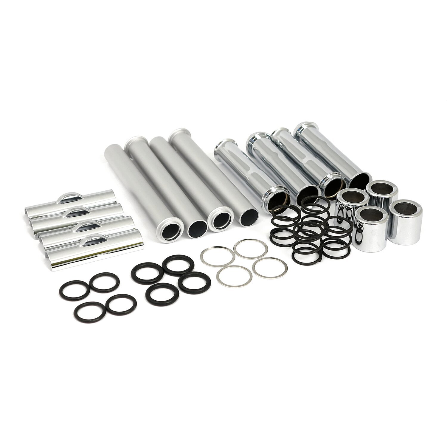 Complete 86-90 XL pushrod cover kit, Chrome