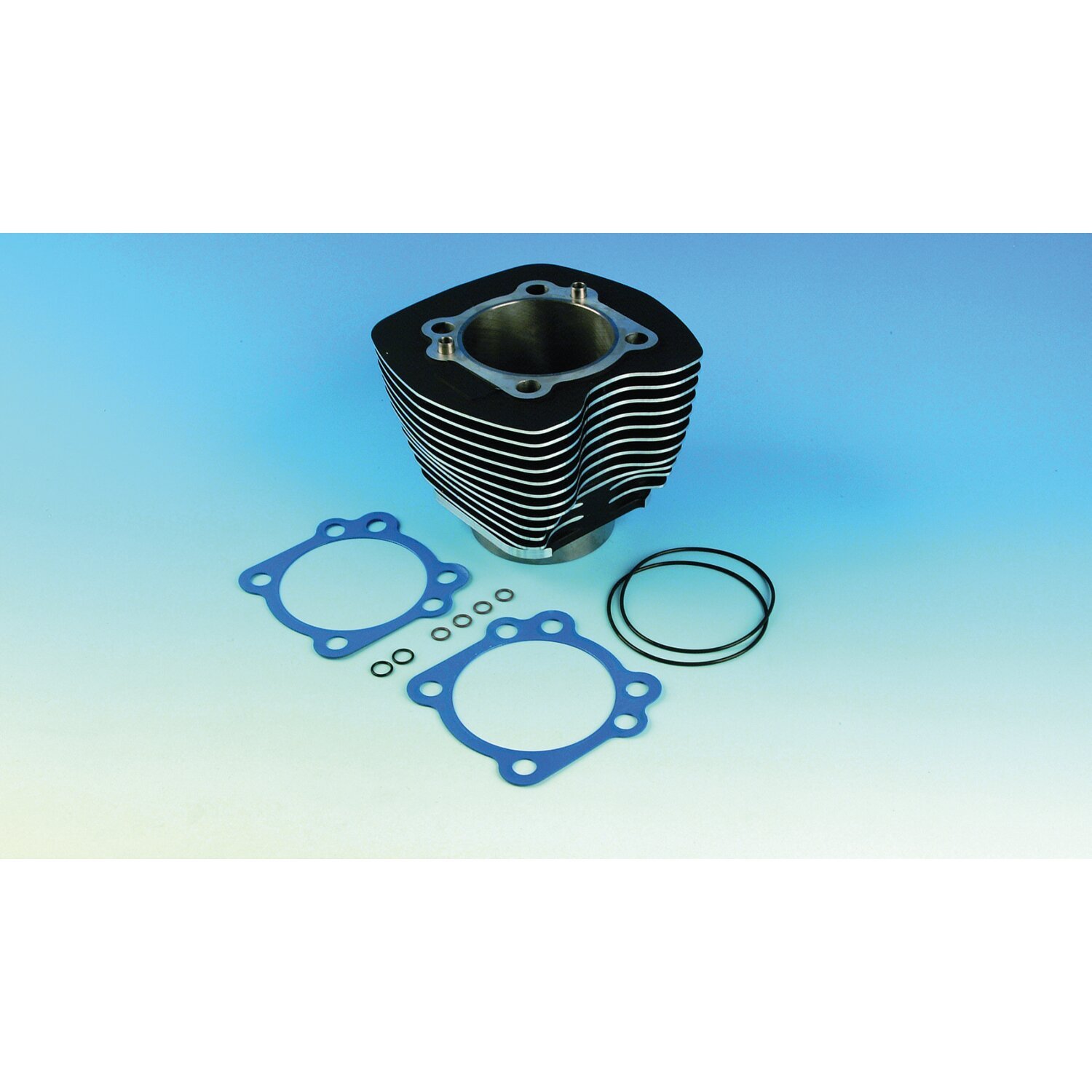 James, cylinder head & base gasket kit. 3-7/8" bore, Blue