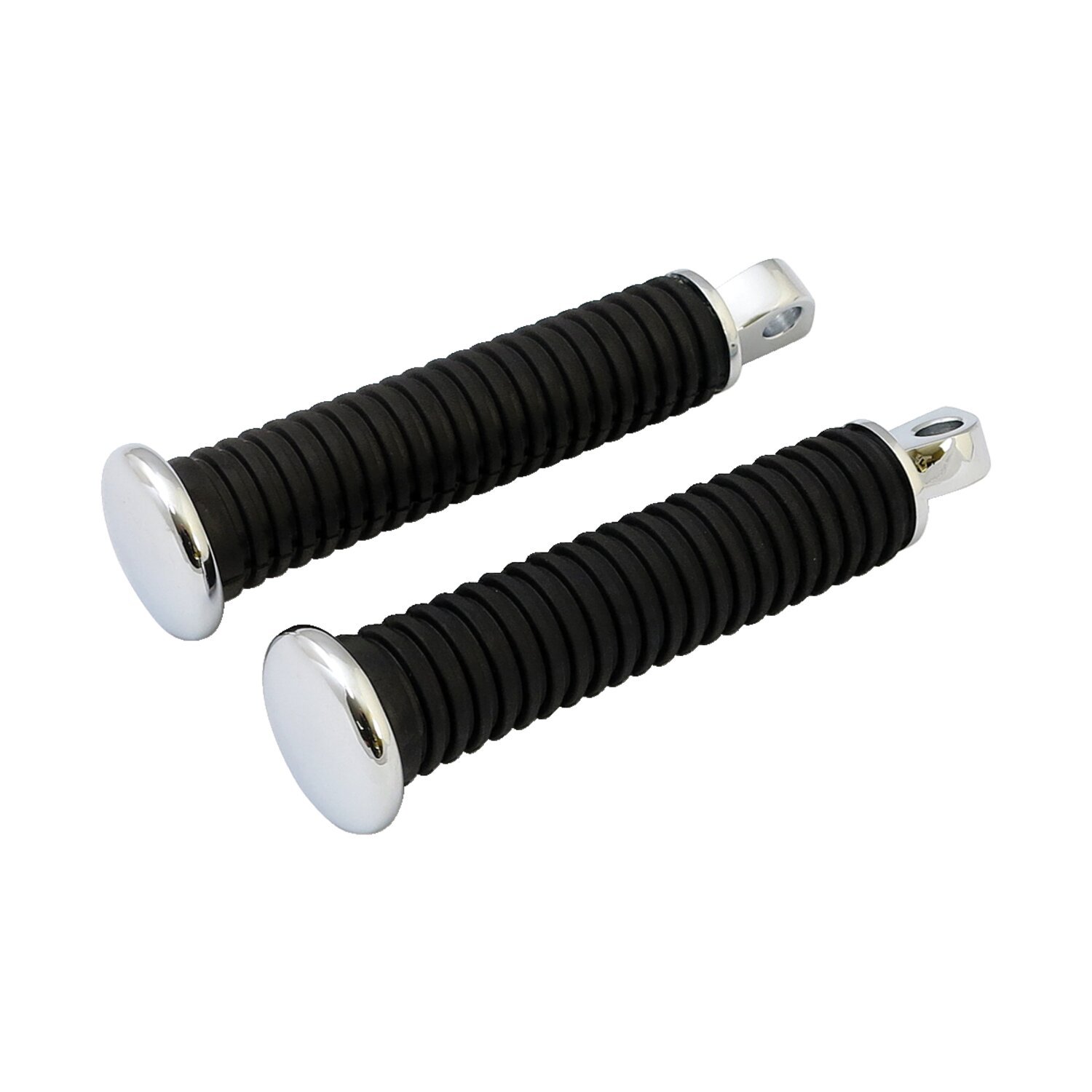 OEM style foot peg set. Chrome end cap. extended
