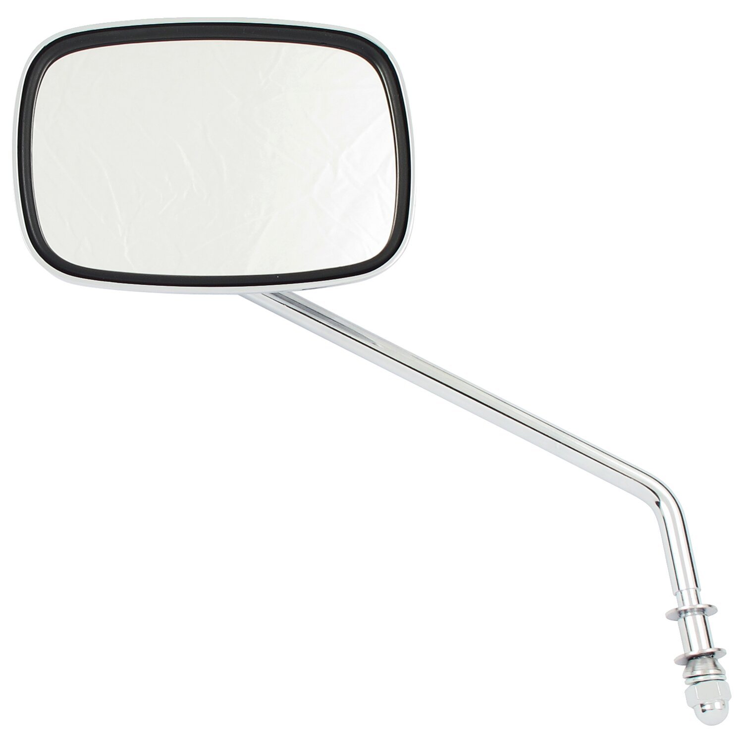 Late OEM style mirror, long stem, right side
