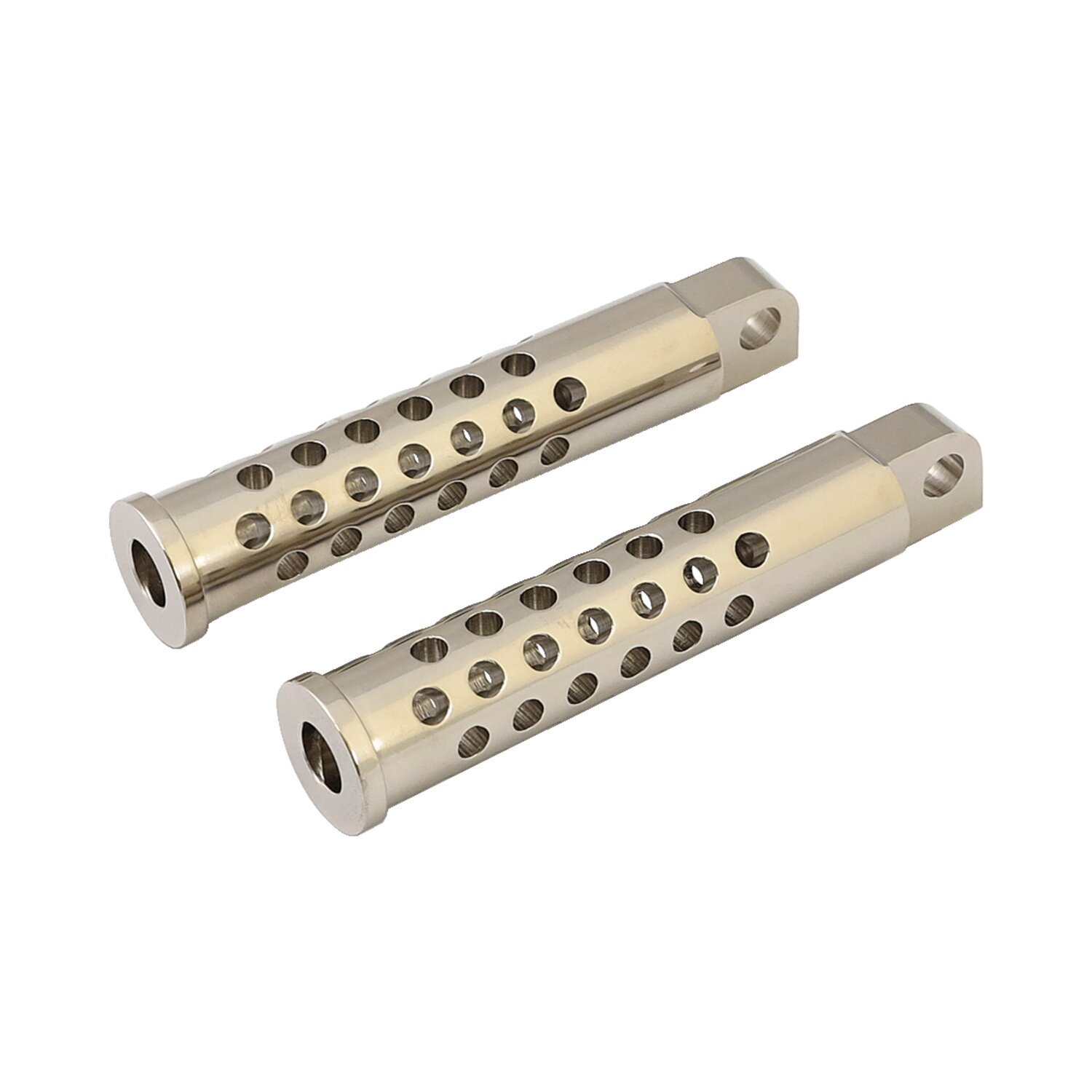 Shooter foot pegs. nickel plated, Polished