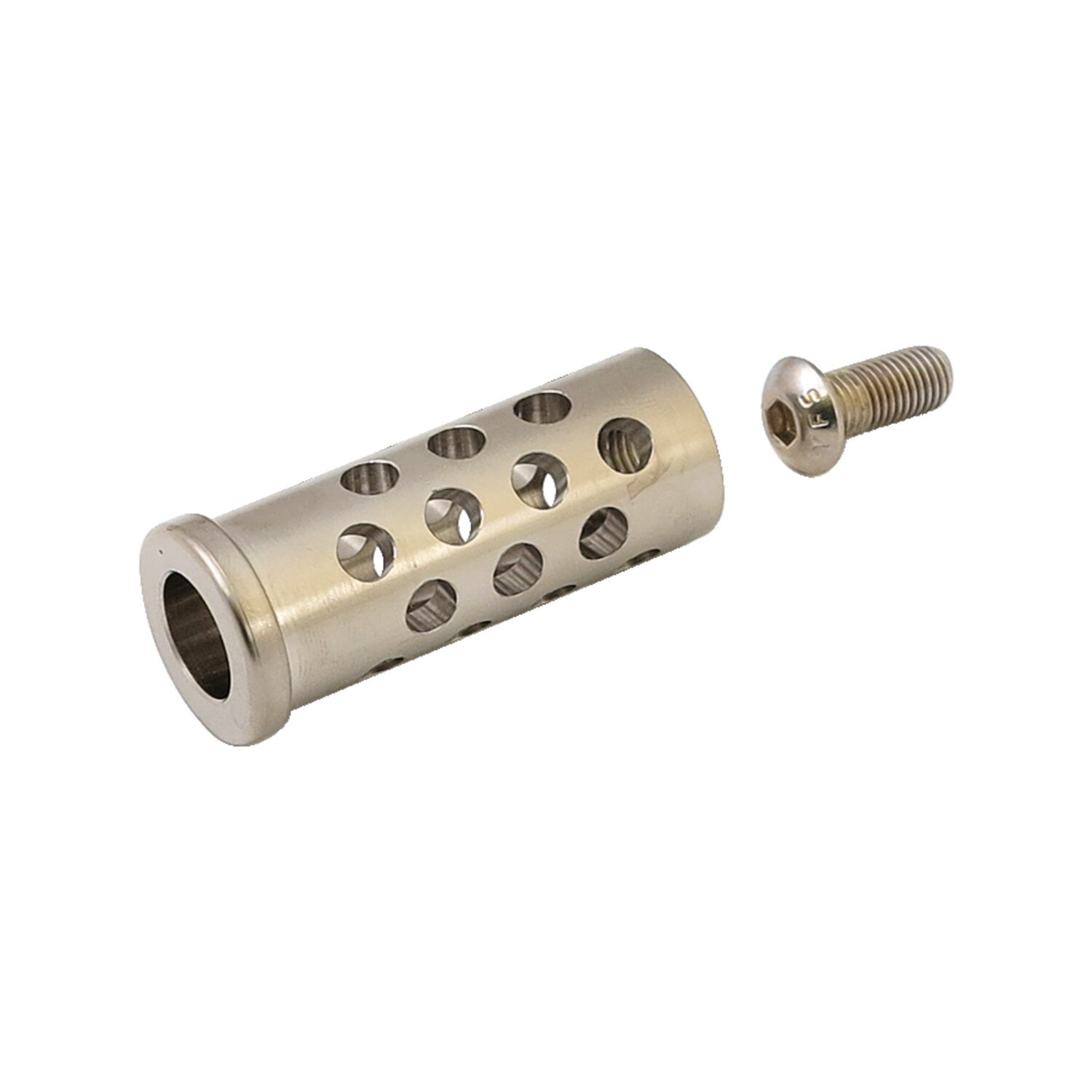 Shooter shift/brake peg. nickel plated, Polished