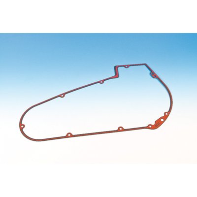 .062" thick Foamet (Foam Coated Metal) with a silicone bead. 9 hole.
OEM replacement reference 60538-81, 60538-81E, 60539-86.
James' Foamet gasket material has an aluminum core with a thin nitrile synthetic rubber foam layer bonded to both sides.