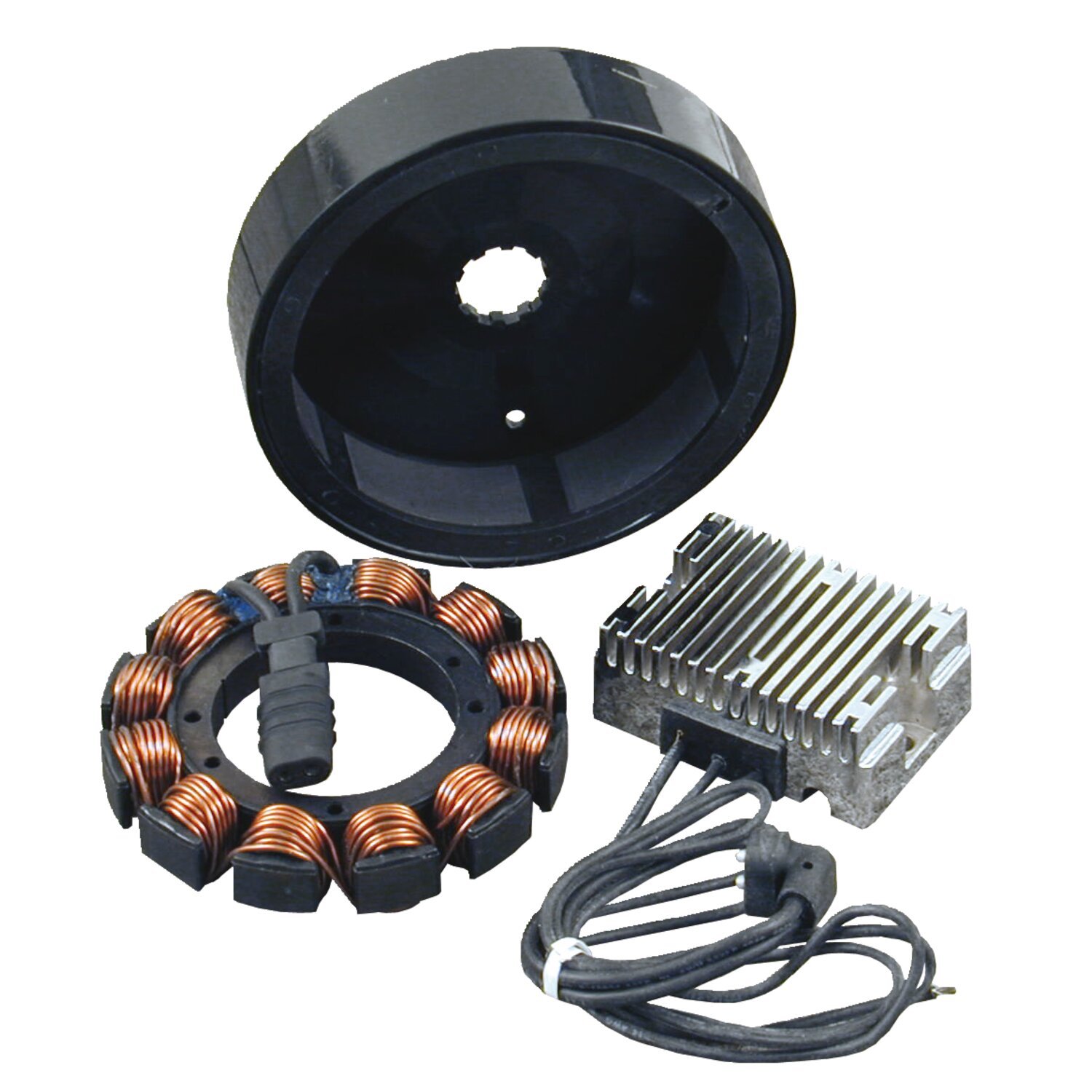 Spyke 32 amp charge kit, black regulator
