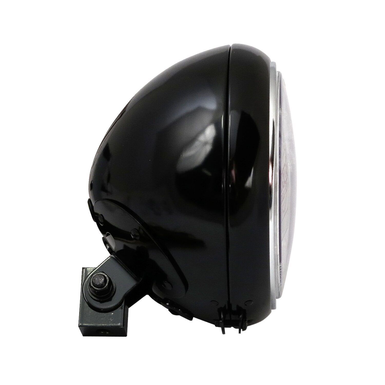 7" H4 headlamp for FL models. Clear lens, Black