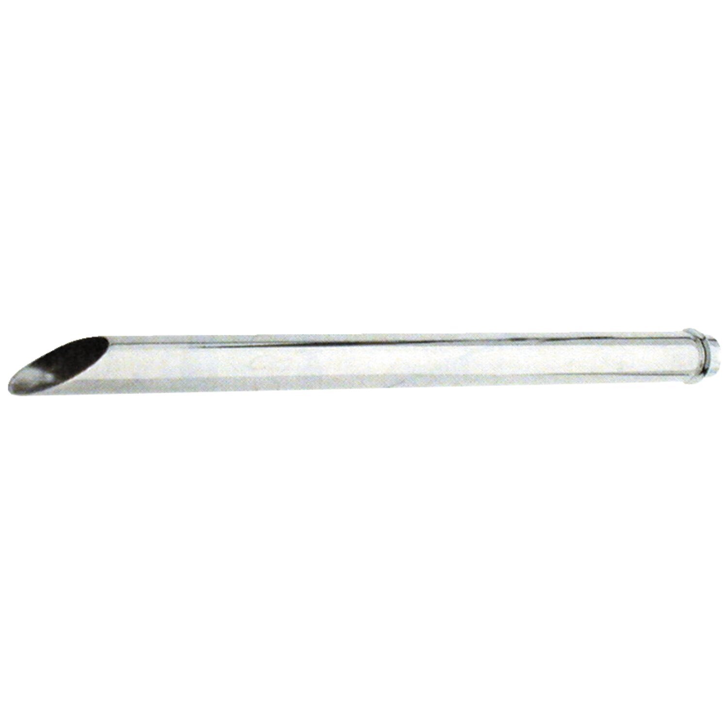 Paughco, Tailpipe extension. 31" Slash cut, Chrome