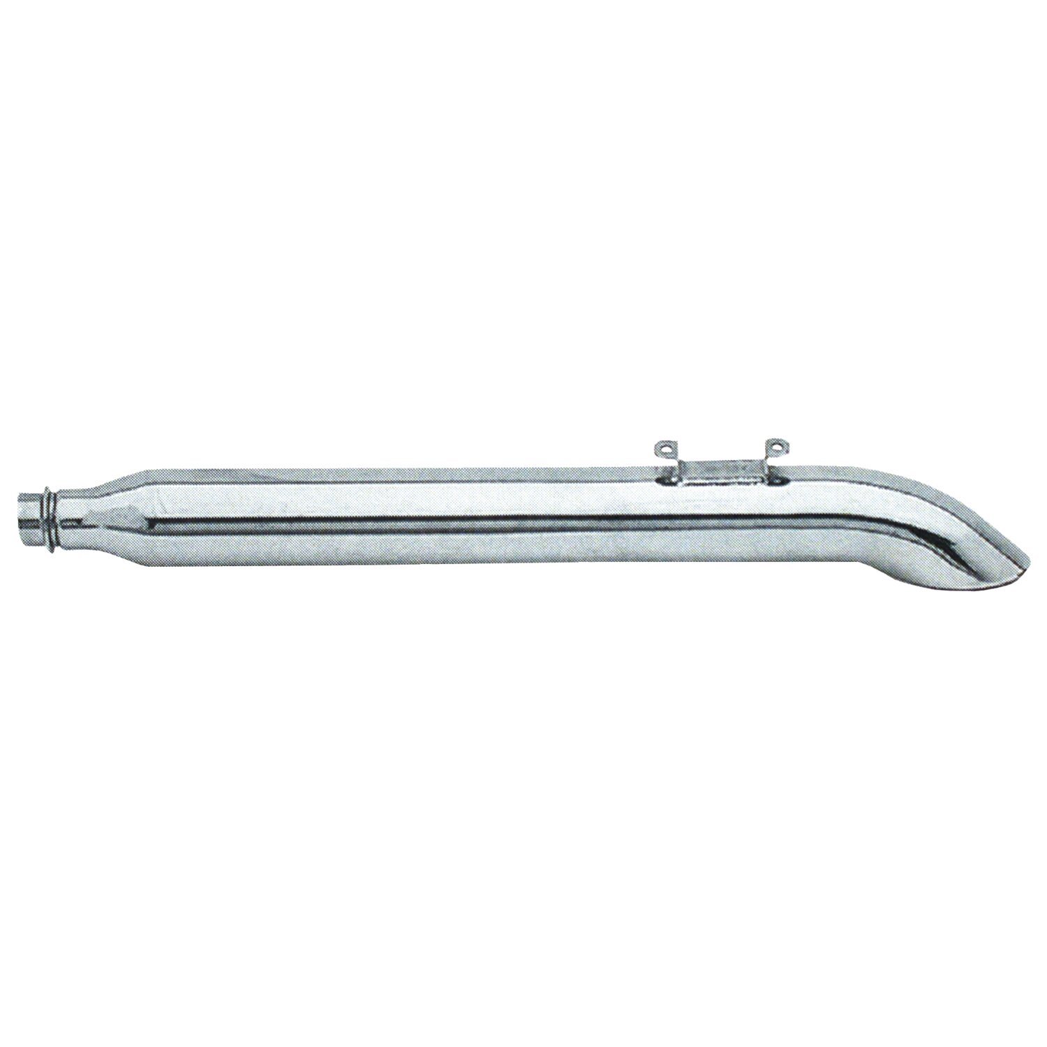 Paughco, 3" Turn down muffler. Left & right. 31" long, Chrome