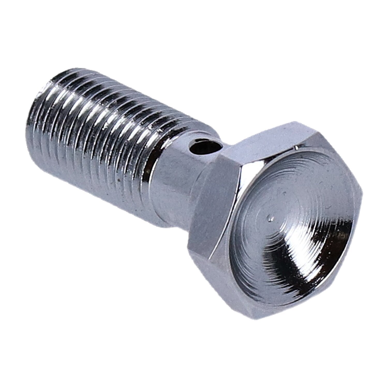 Goodridge, 3/8-24 banjo bolt, long, Chrome