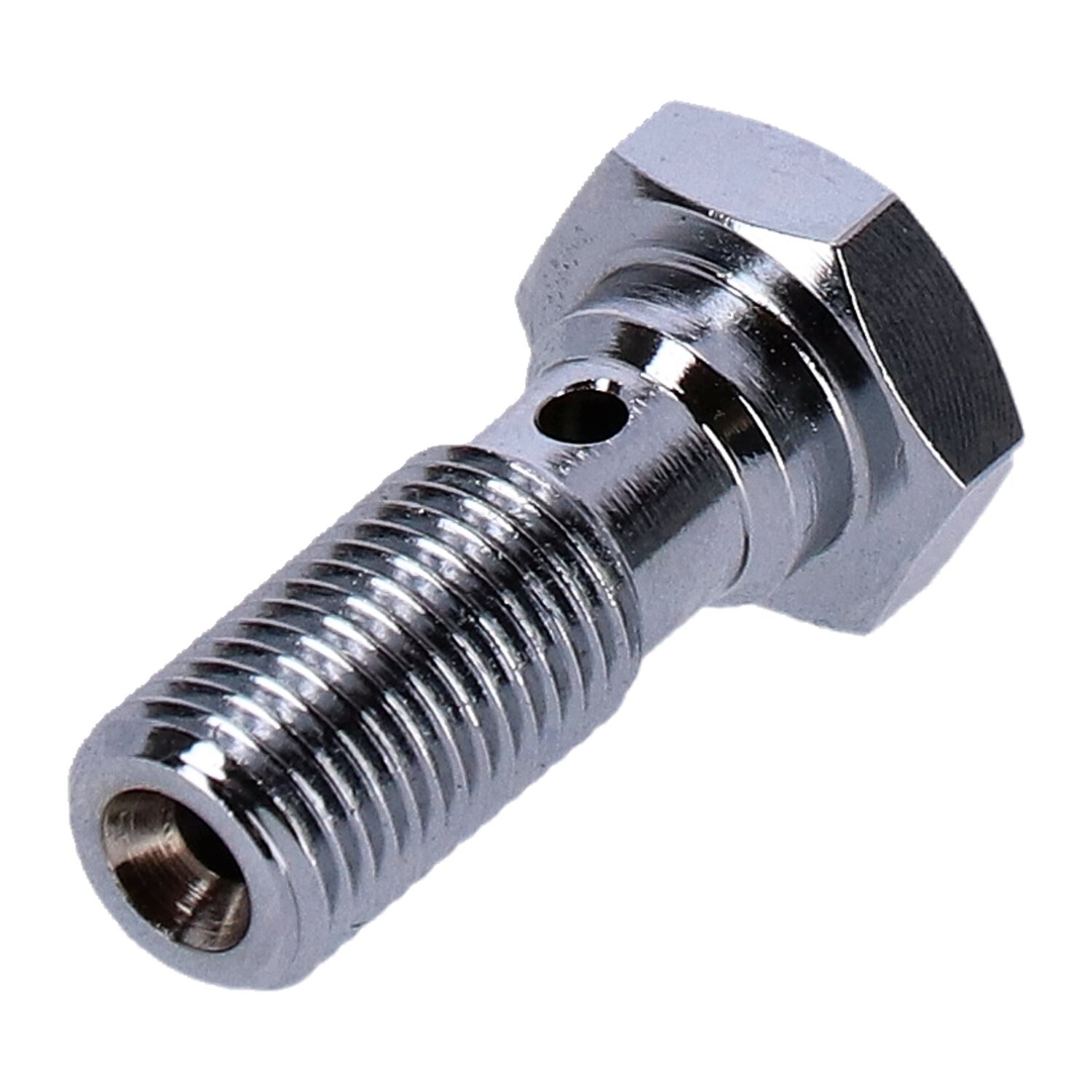 Goodridge, 3/8-24 banjo bolt, long, Chrome