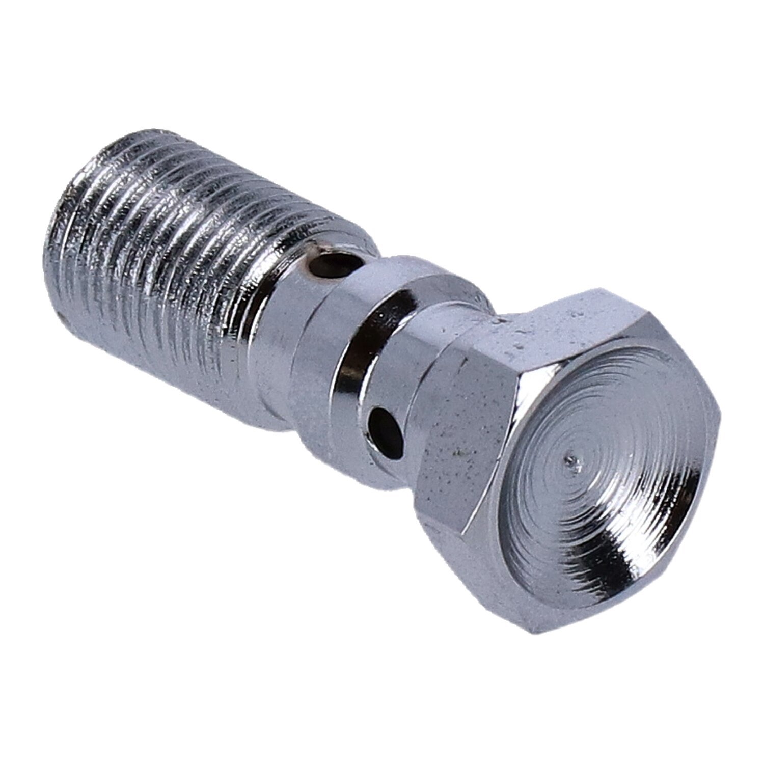 Goodridge, 7/16-24 double banjo bolt, Chrome