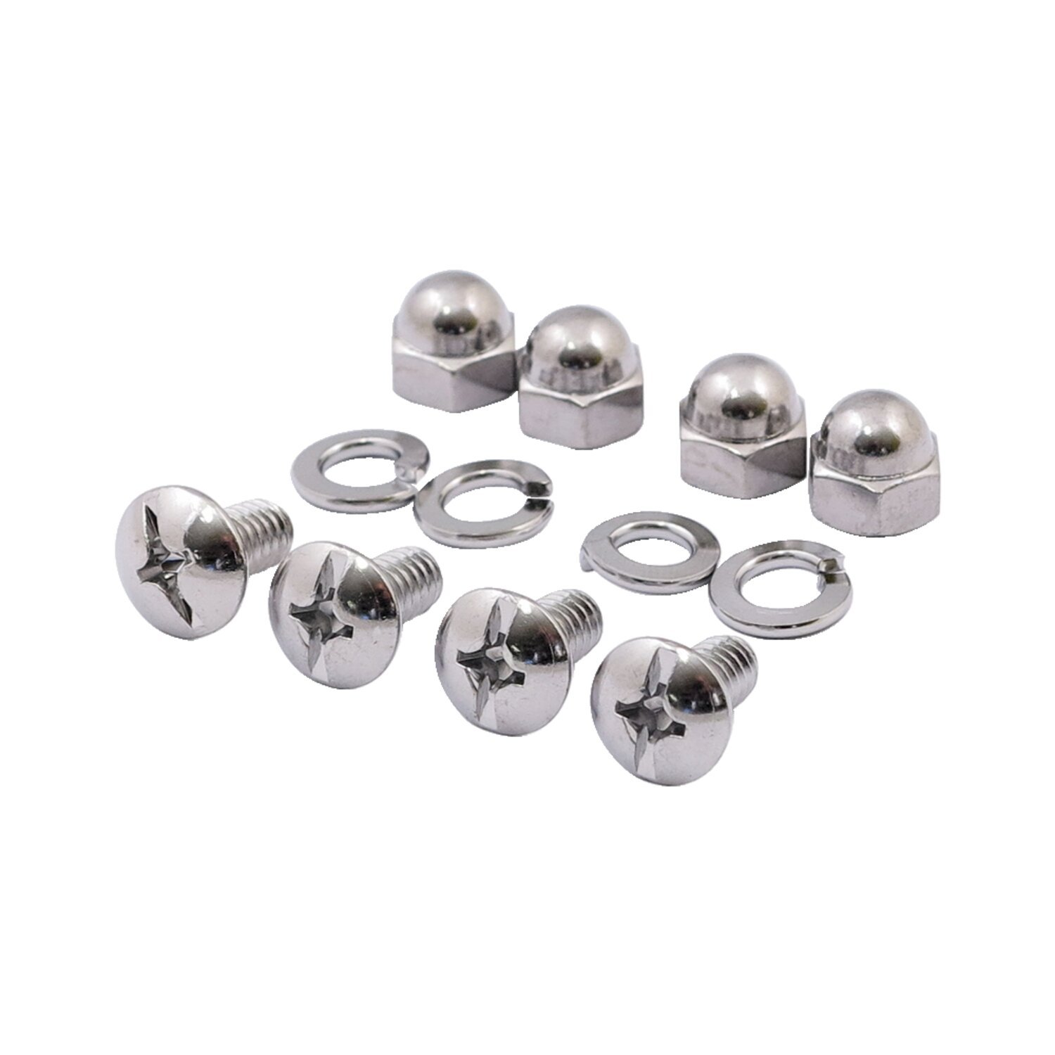 License plate mount kit. Mushroom/Acorn