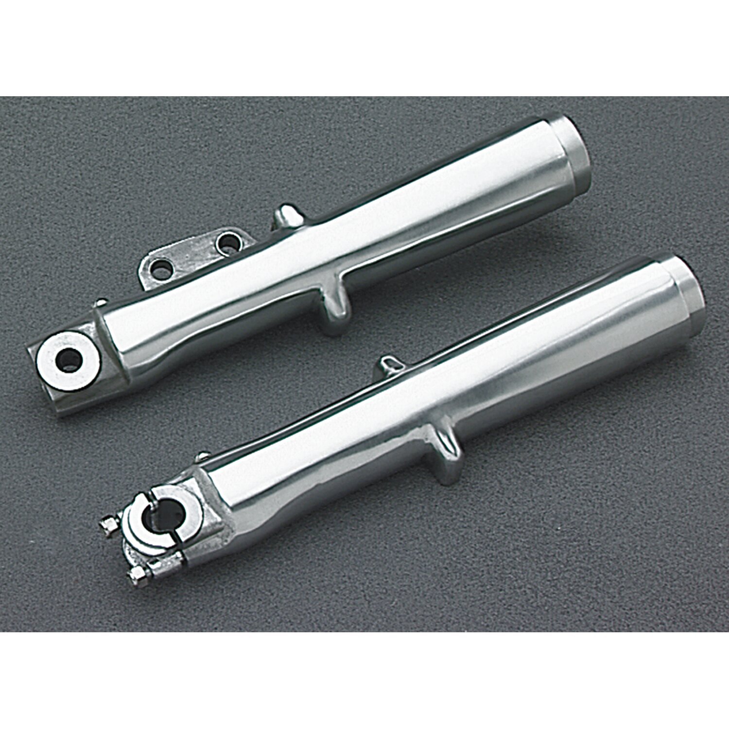 FL lower fork leg set, single disc, Polished