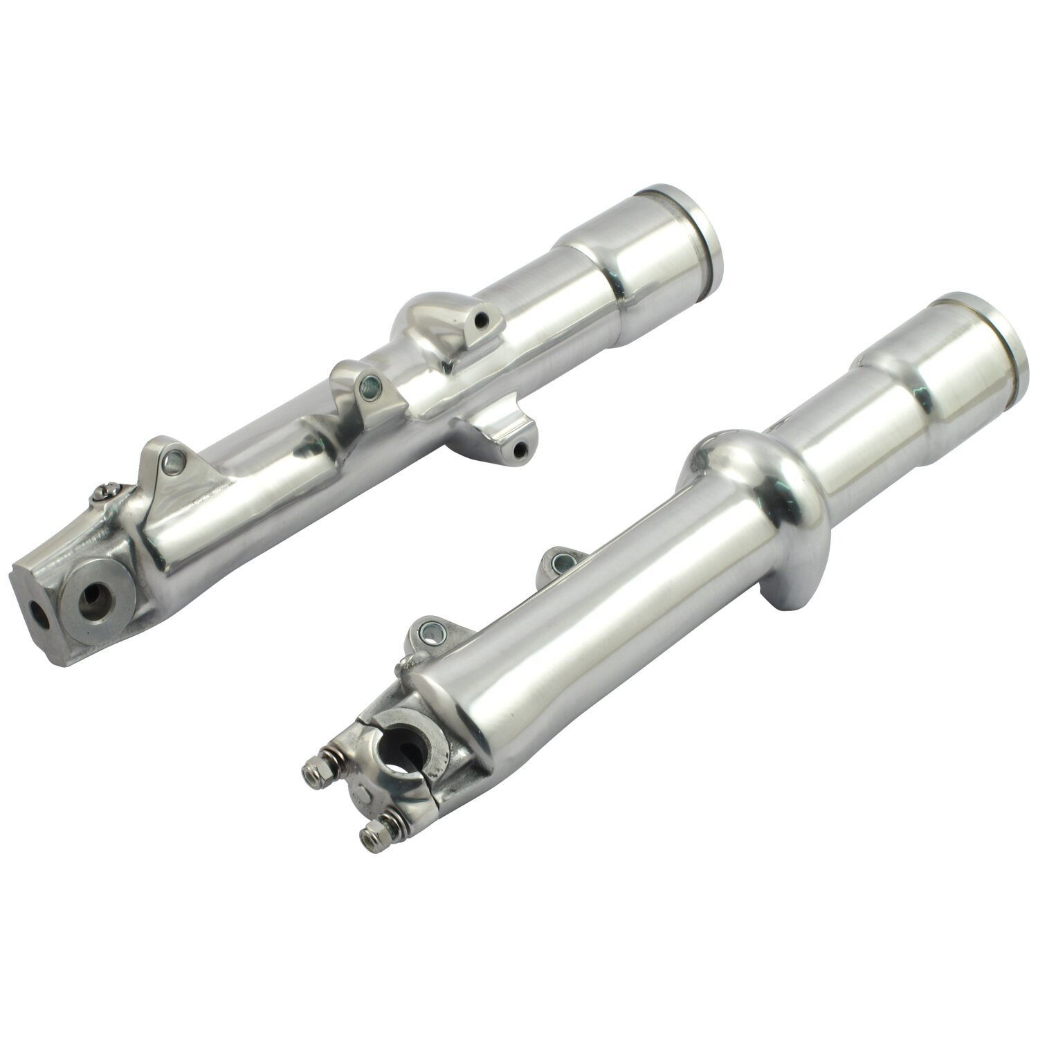 FXWG lower fork legs, dual disc, Polished