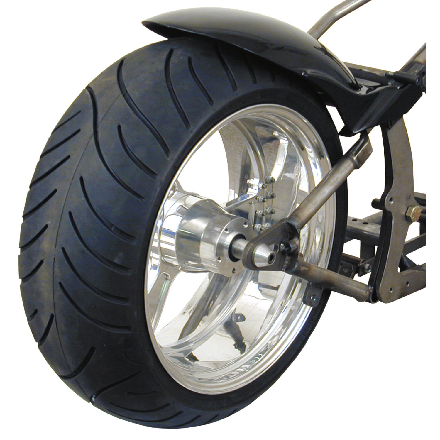 BK, Stiletto rear fender. Short. 270mm wide. 14"-18", Black