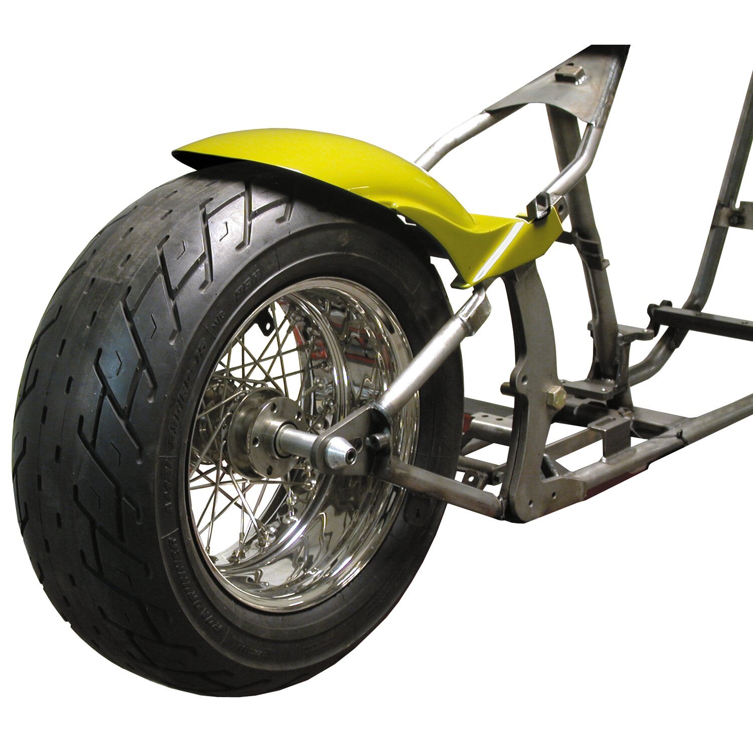 BK, Stiletto rear fender. Short. 190mm wide. 14"-18", Unpainted