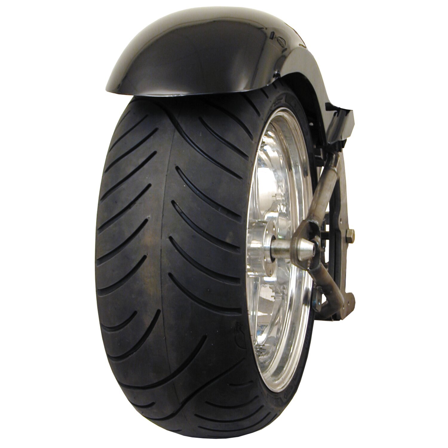 BK, Stiletto rear fender. Long. 220mm wide. 14"-18", Black