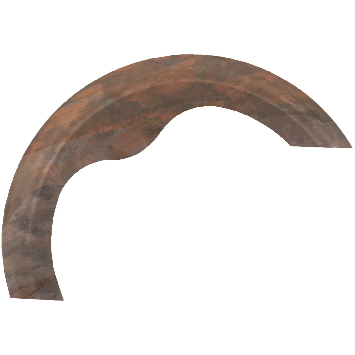 BK, Half Moon front fender. 150mm wide. 16"-18", Unpainted