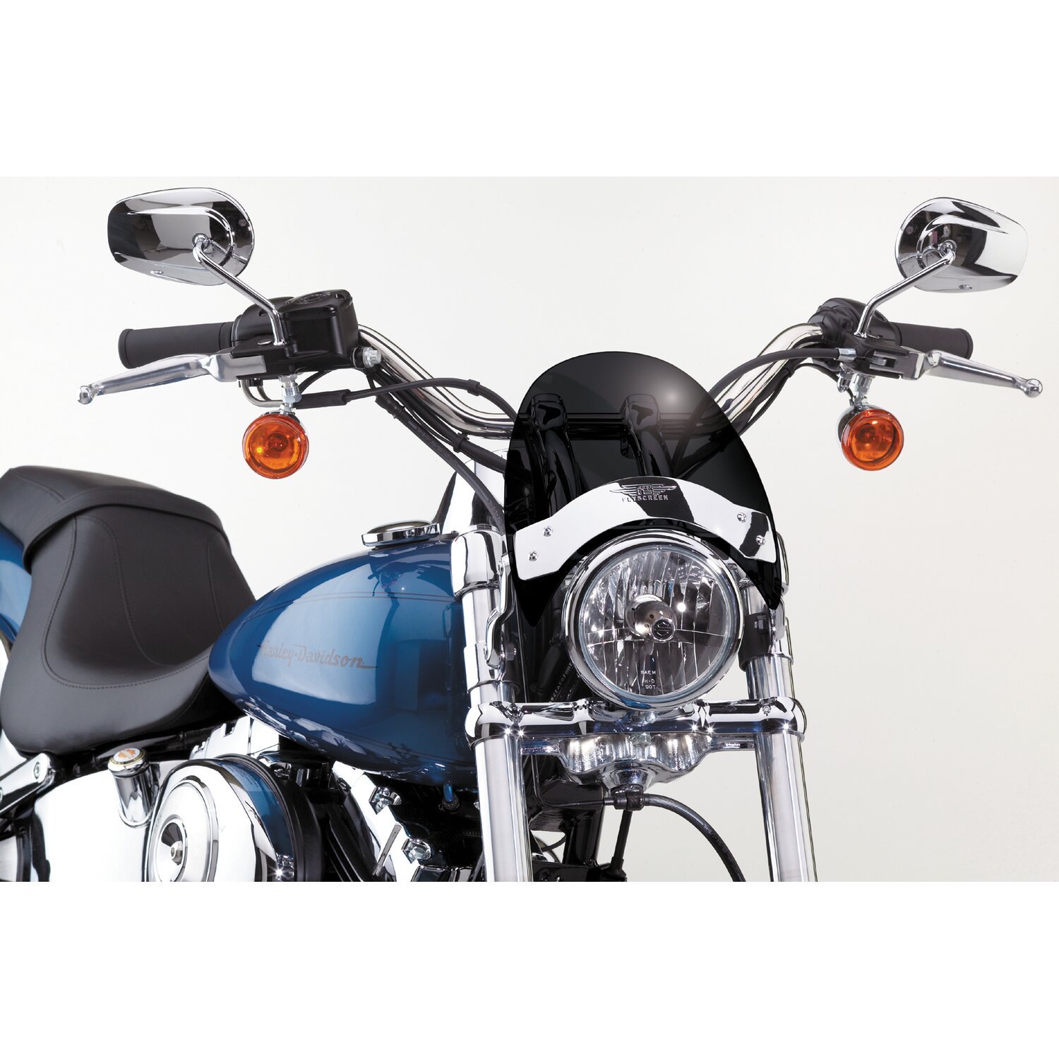 National Cycle Flyscreen® LS, dark Black, tinted, Chrome