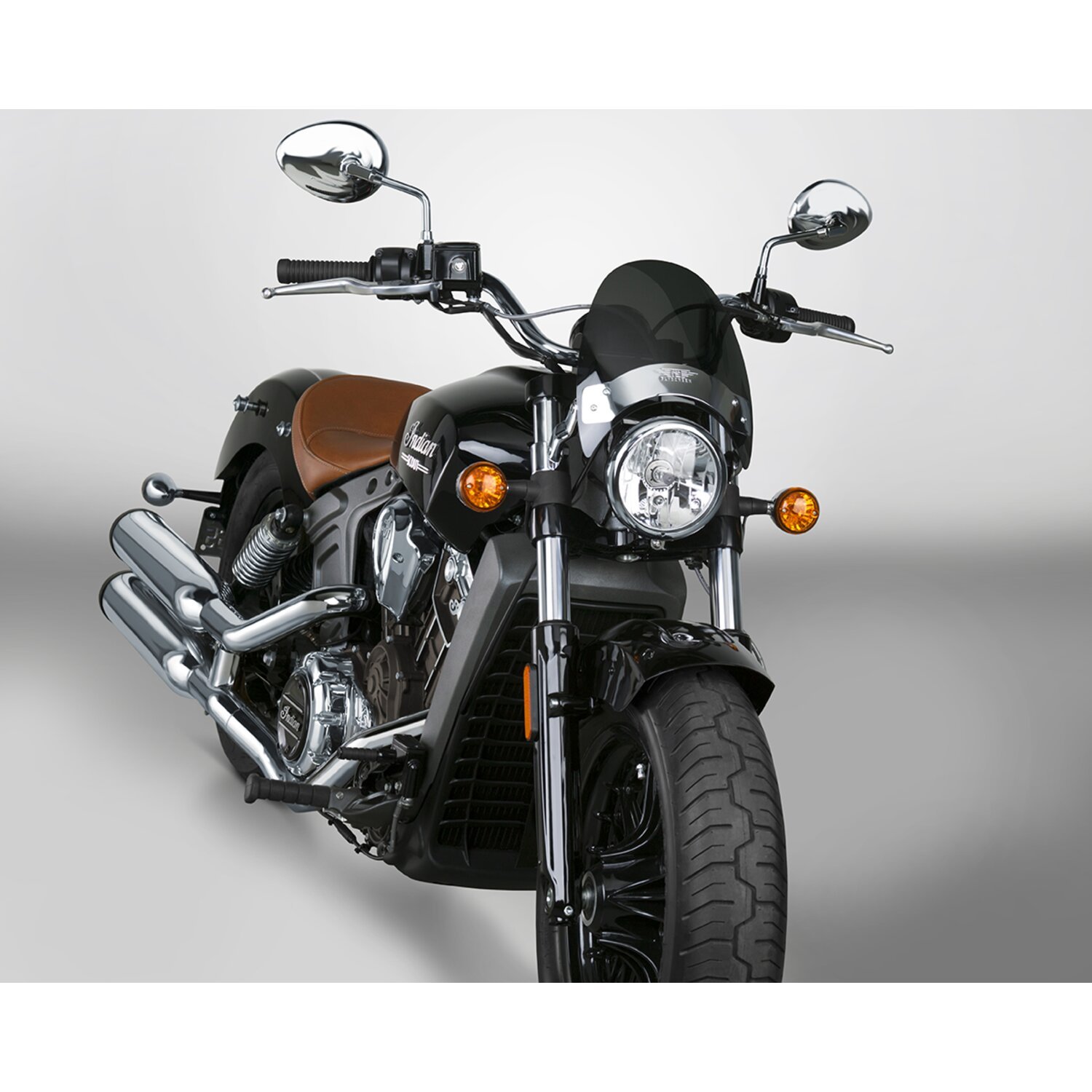 National Cycle Flyscreen® LS, dark Black, tinted, Chrome