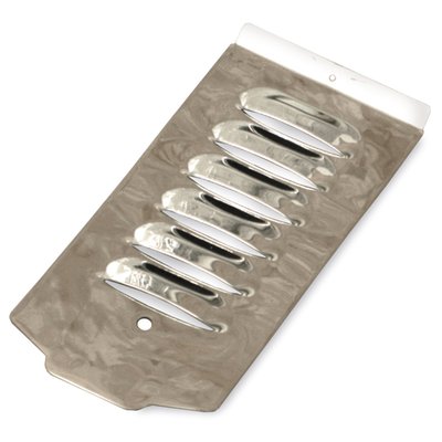 Steel dash panel with a foam backside to prevent paint damage to the gas tanks. 
Note: Will not fit 84-up flatside tanks.