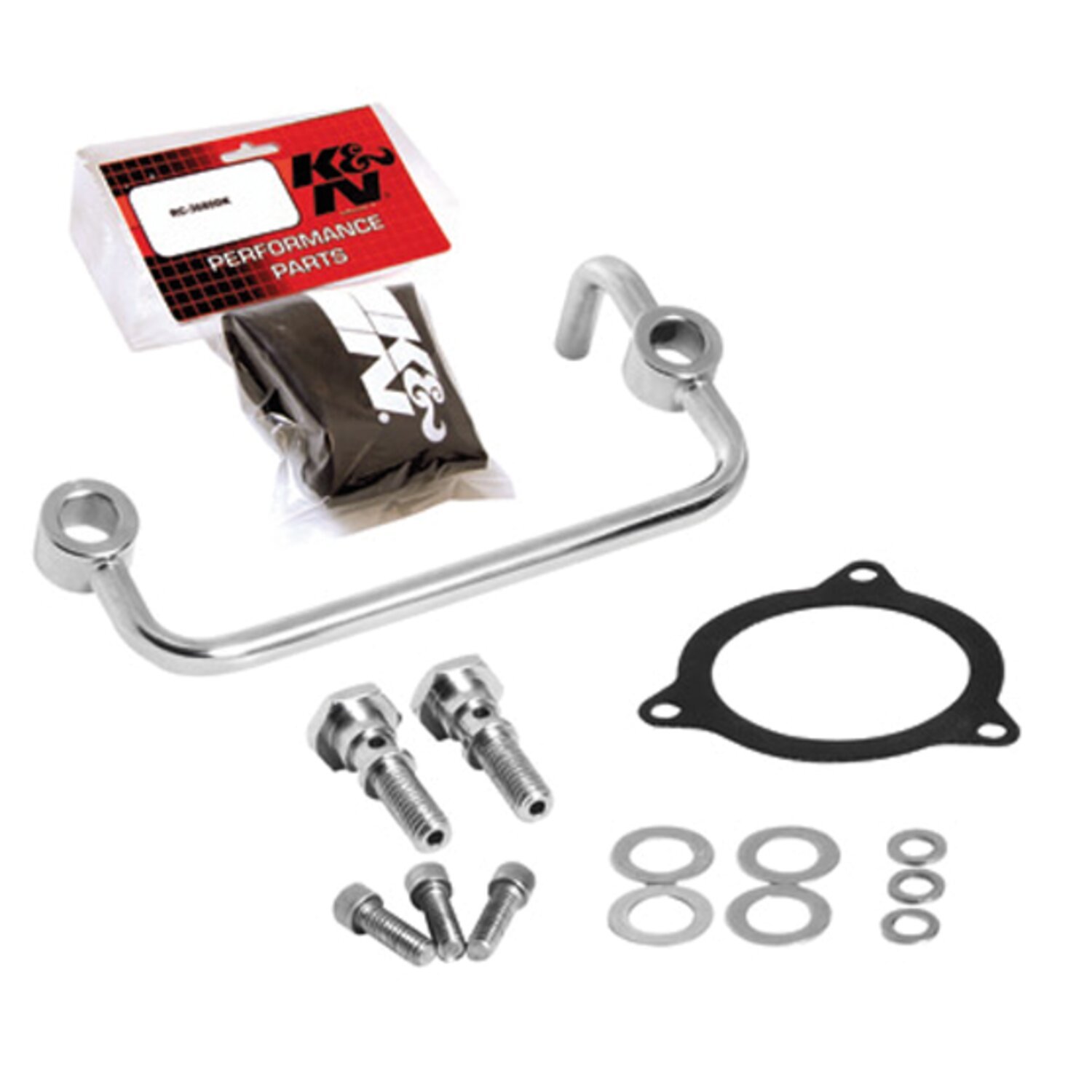 K&N, AirCharger performance air cleaner kit, Silver, Polished